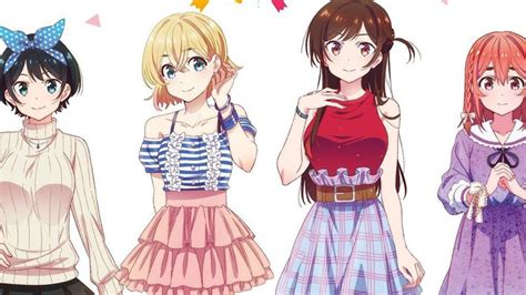 Comparación de personajes de Rent-A-Girlfriend en el anime y manga