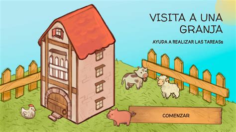 Chico visitando una granja misteriosa