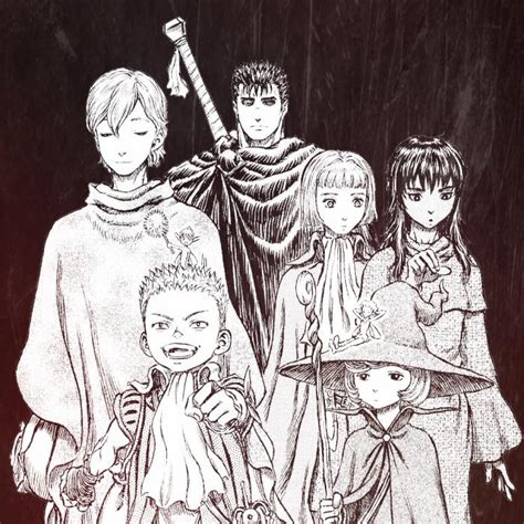 Proceso de boceto de personajes de Berserk