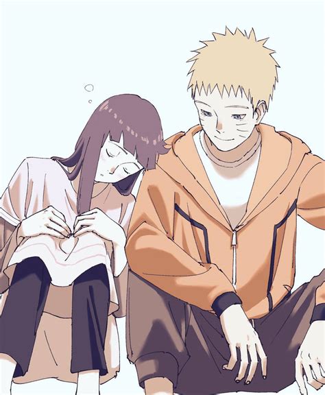 Naruto y Hinata sentados a la mesa de un humilde apartamento