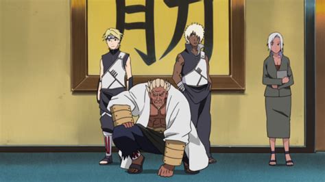 El Cuarto Raikage durante la Cumbre de los Cinco Kages