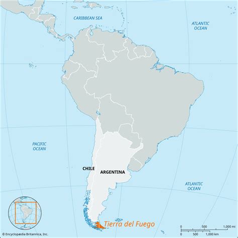 Mapa de la Tierra del Fuego y la Aldea Oculta de la Lluvia