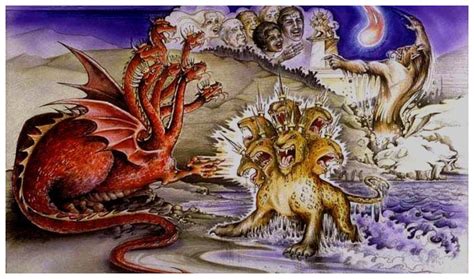 Representación de Ayon, la bestia invocada por las Tres Bestias