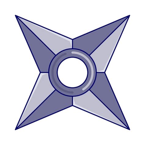 Ilustración de una shuriken siendo lanzada