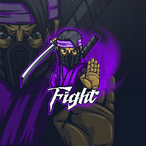 Ilustración de un combate ninja