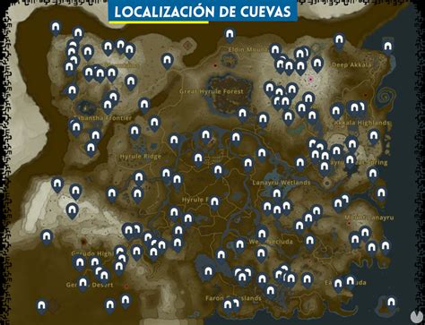 Mapa de las ubicaciones de las lacrimas de Nirvana