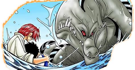 Shanks enfrentando al Rey Marino