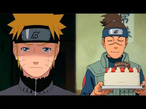 Naruto visitando a Iruka en su casa