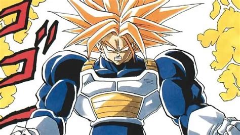Trunks en su transformación de Super Saiyan de Tercer Grado
