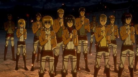 Mikasa Ackerman en uniforme del Cuerpo de Exploración