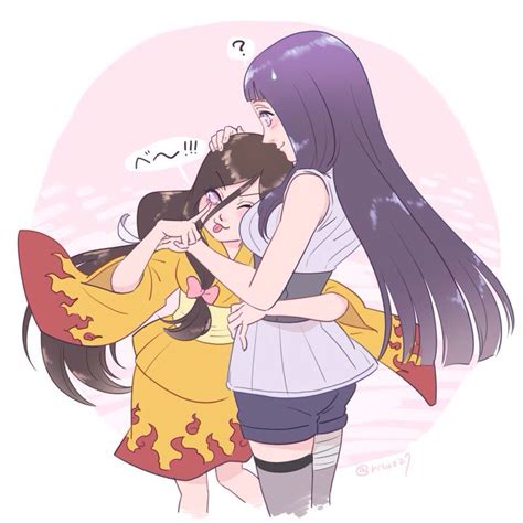 Hanabi y Hinata entrenando juntas