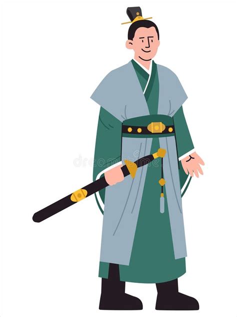 Ilustración de un guerrero coreano en acción