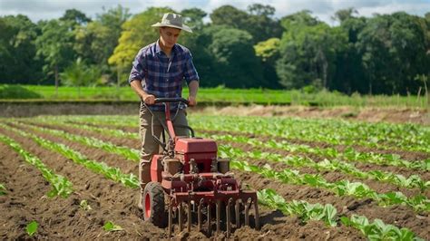 Ilustración de un cultivador en un entorno de fantasía oriental
