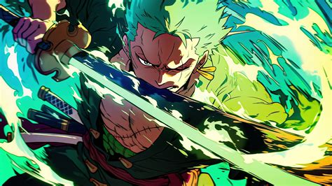 Roronoa Zoro con su aspecto actual tras el salto temporal