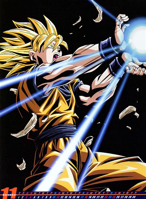 Ilustración de Goku lanzando un Kame Hame Ha