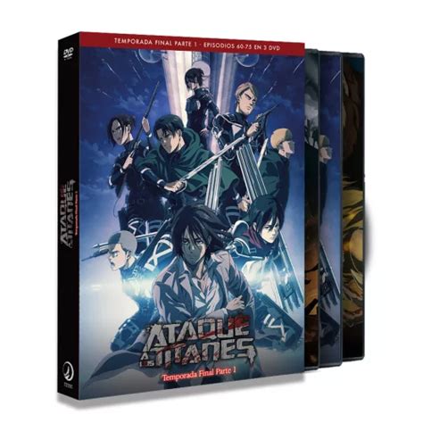 Portadas de las ediciones Blu-Ray y DVD de Ataque a los Titanes Temporada 2