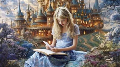 Princesa de Aurum rodeada de libros