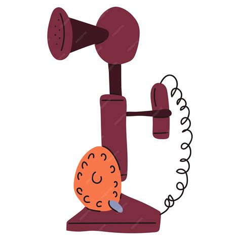 Ilustración de un teléfono antiguo con un aura misteriosa