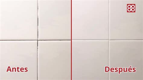 Foto de juntas de azulejos limpias con un rotulador