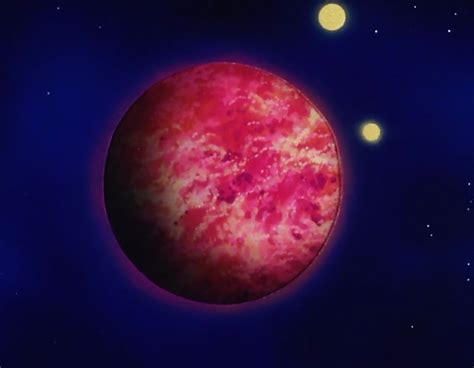 Mapa del Planeta Vegeta y sus alrededores en el universo de Dragon Ball