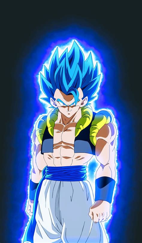 Gogeta en su transformación Super Saiyan Blue
