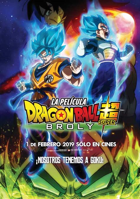 Póster de la película Dragon Ball Super: Broly mostrando a Gogeta