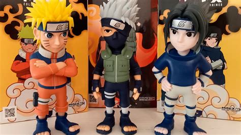 Figuras Minix de Naruto, Sasuke y Kakashi