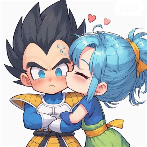 Vegeta y Bulma en la habitación del bebé