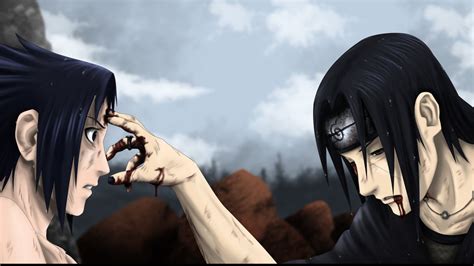 Sasuke enfrentando a Itachi