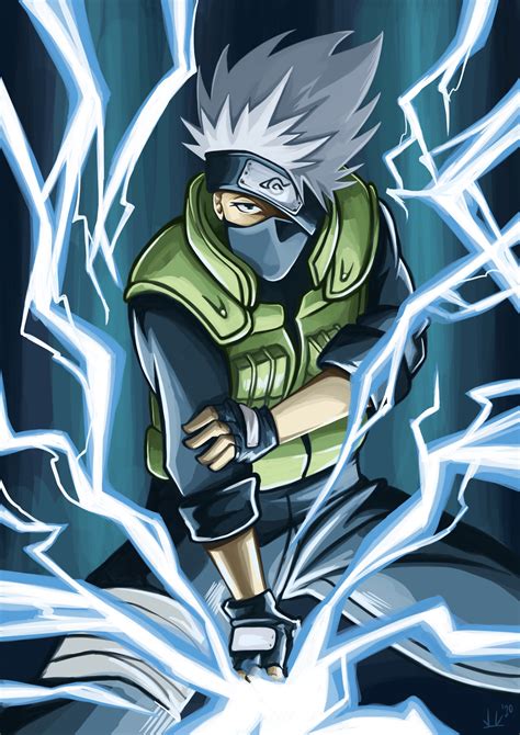 Kakashi usando Raikiri