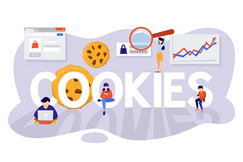 Iconos representando cookies y privacidad