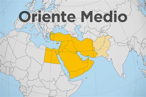 Mapa de Oriente Medio con países mencionados