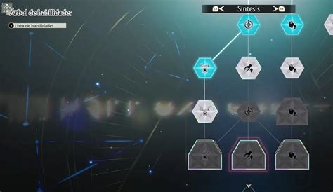 Esquema del sistema de habilidades en árbol