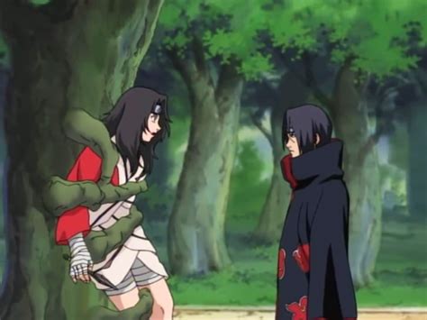 Itachi liberando a Sasuke de un Genjutsu