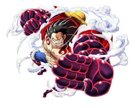 Luffy en Gear Fourth atacando a Doflamingo