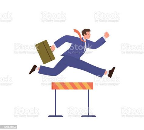 Ilustración de un personaje superando obstáculos