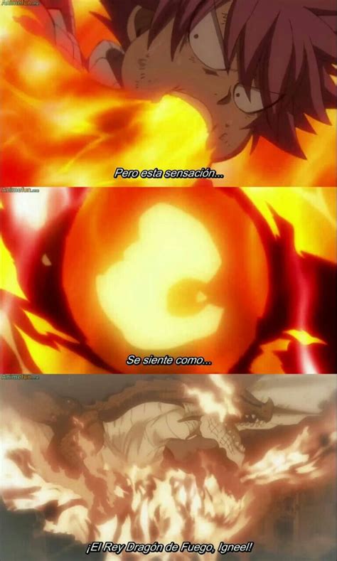 Natsu devorando las llamas de Atlas Flame