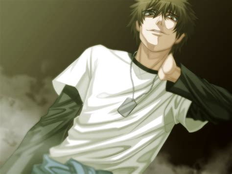 Ilustración de Akira y Keisuke de Togainu no Chi