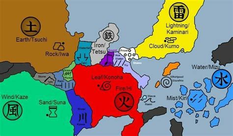 Mapa conceptual de los clanes y Dōjutsu en Naruto