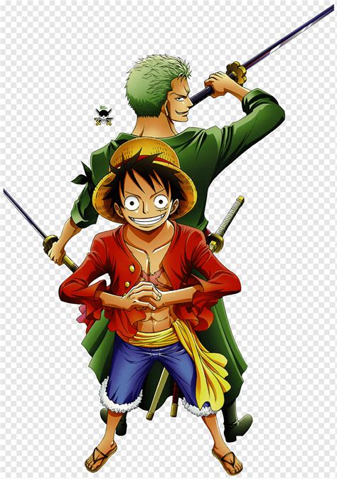 Ilustración de Monkey D. Luffy, Roronoa Zoro y Usopp