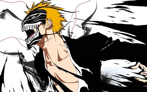 Ilustración de Ichigo Kurosaki en batalla contra un Hollow