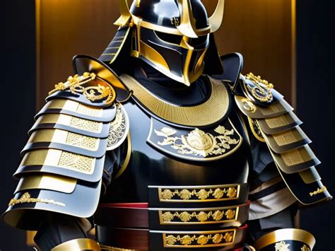 Armadura de samurái con una máscara Menpo