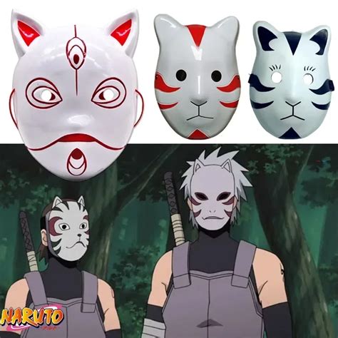 Miembros ANBU con sus características máscaras animales