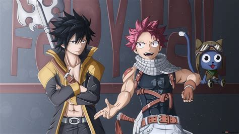 Natsu Dragneel y Gray Fullbuster luchando en los Grandes Juegos Mágicos