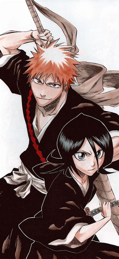 Un Hollow atacando a Ichigo y Rukia