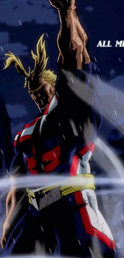 All Might en su icónica pose