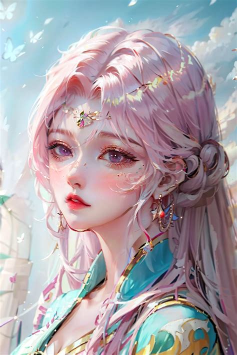 Ilustración de personajes de manhwa con estilo artístico detallado