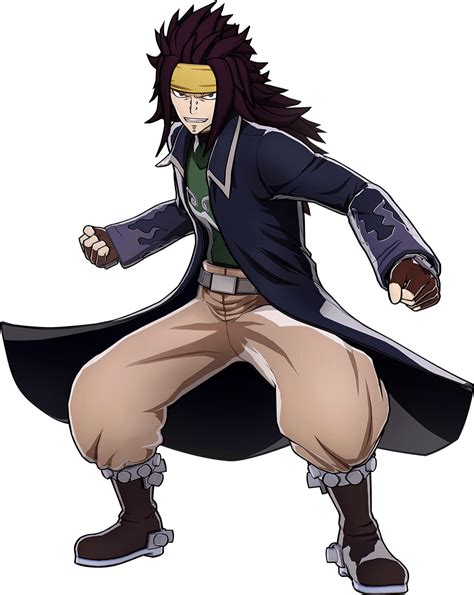 Gajeel Redfox usando su magia de Dragón Slayer de Hierro