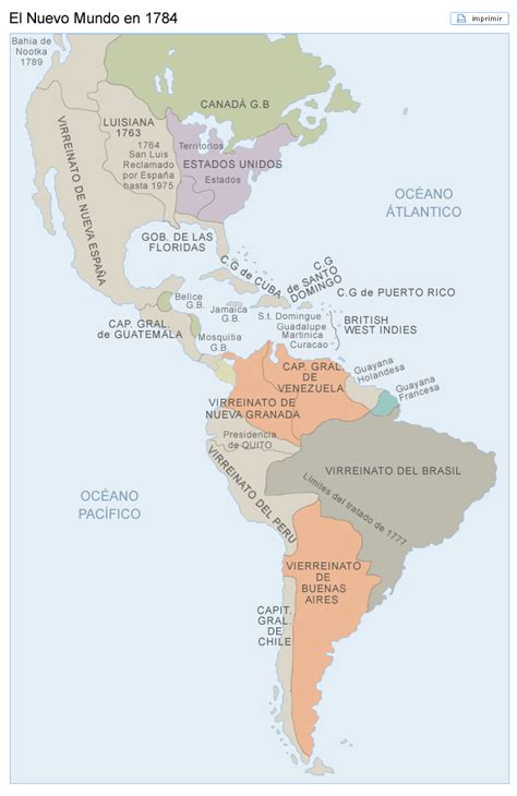 Mapa del Nuevo Mundo con las localizaciones clave de Law