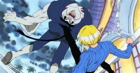 Sanji luchando contra X Drake